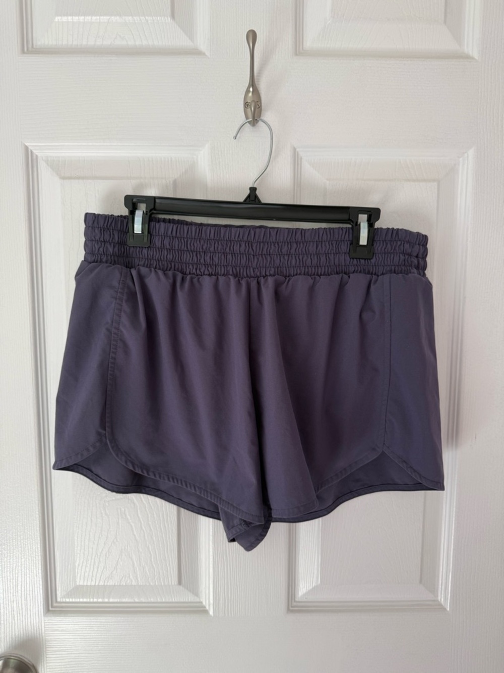 Zella Athletic Shorts Purple/Gray Size Large